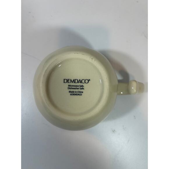 Demdaco Kind Heart Off-White/Gray 16 Ounce Stoneware Handled Soup Mug Bowl - Picture 2 of 7